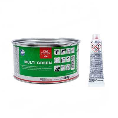 Car System Multi Green Polyester-Spachtelmasse 1,6 kg inkl. Härter